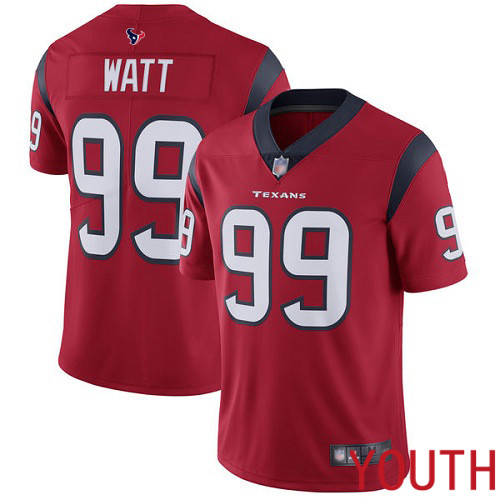 Houston Texans Limited Red Youth J J Watt Alternate Jersey NFL Football 99 Vapor Untouchable